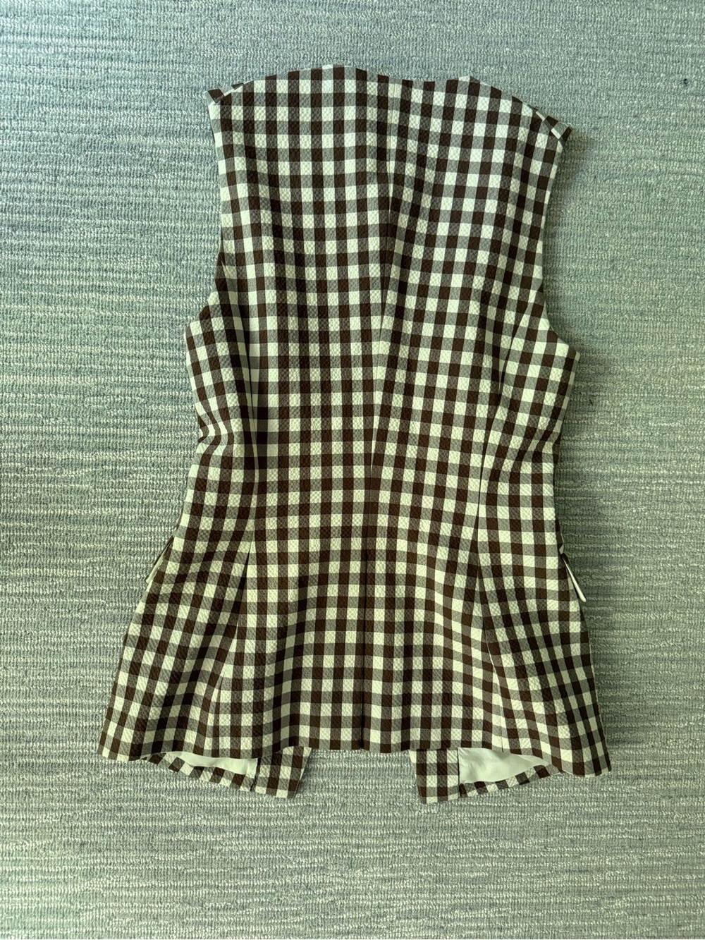 Veronica Beard Lois Vest in Light Chickory & Dove size 2 - Picture 5 of 5